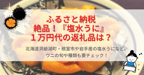 塩水うに』ふるさと納税１万円代 人気の返礼品は？北海道洞爺湖町・根室市や岩手産の塩水うになど。ウニの旬や種類も要チェック！